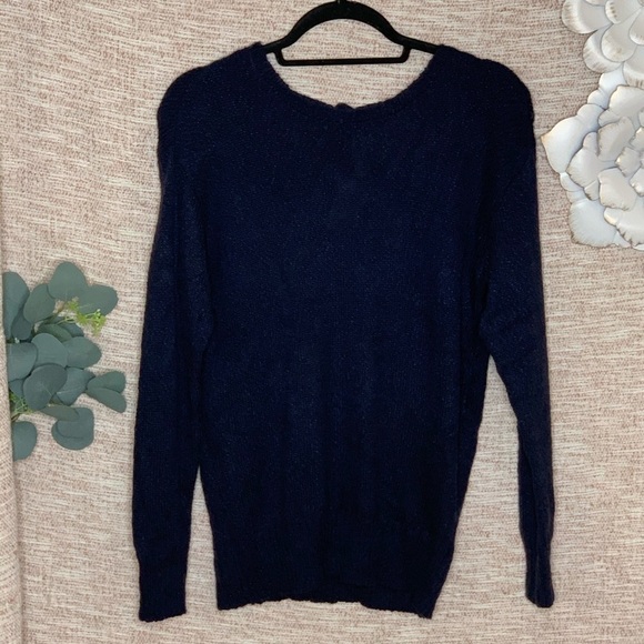 [AVLN] Lace Cutout Back Tunic Sweater NWOT - Picture 5 of 10